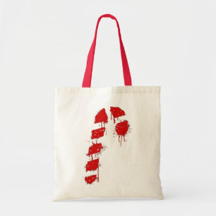 Candy Cane Graffiti Tote Bag