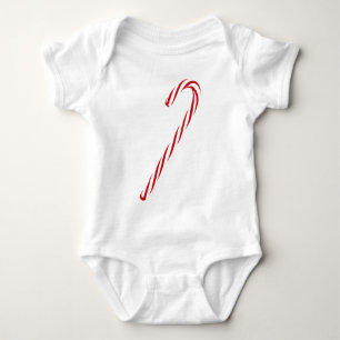 Candy Cane Graphic Baby Bodysuit
