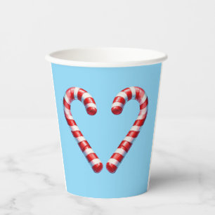 candy cane hart  paper cups