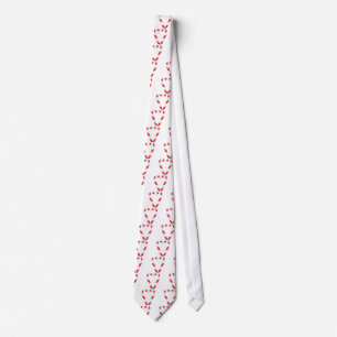 candy cane heart tie