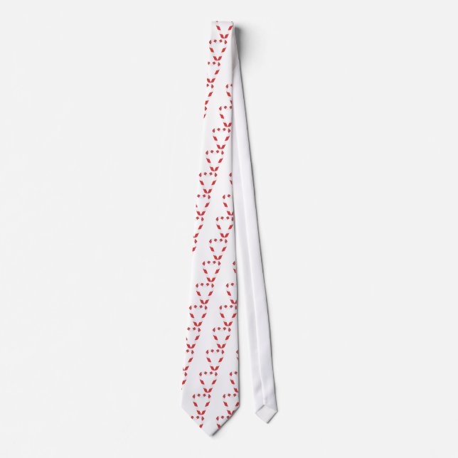 candy cane heart tie (Front)