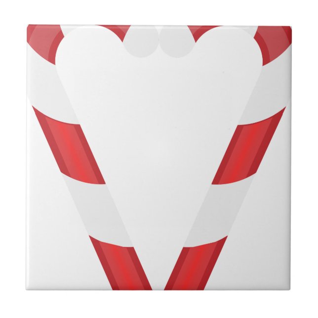 candy cane heart tile (Front)