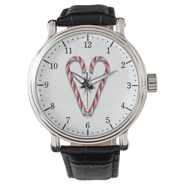 Candy Cane Heart Watch (Front)