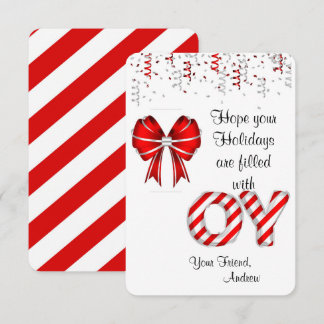 Candy Cane Holder Gift Tags for Kids Invitation