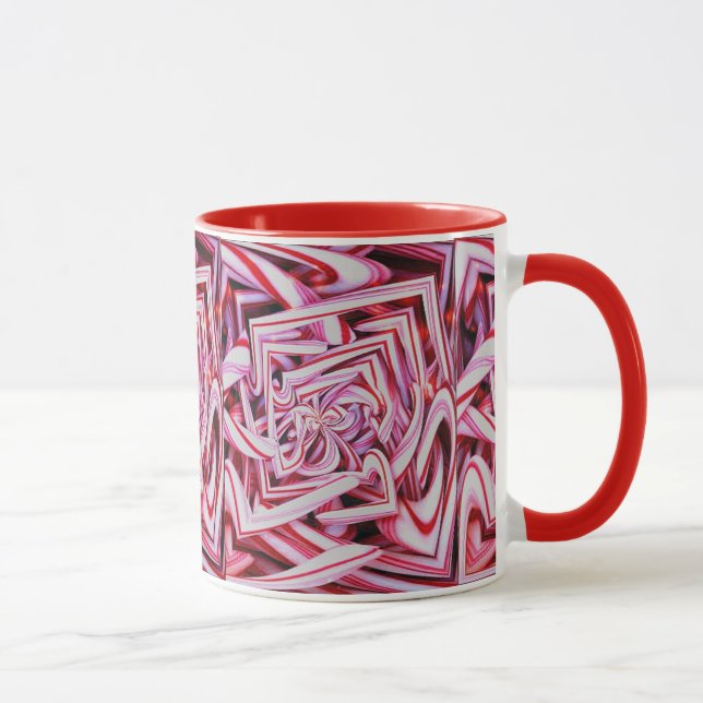 Candy Cane Holiday Coffee Mug (Right)