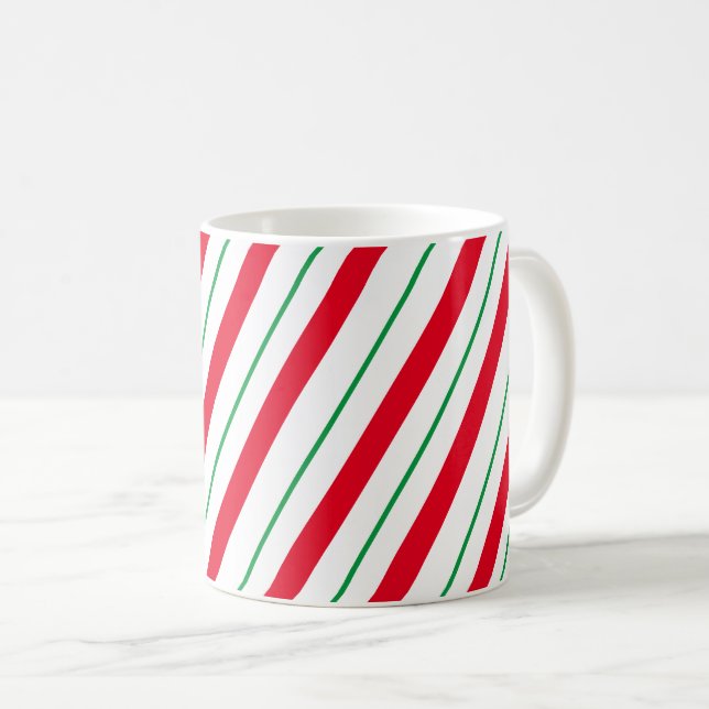 Candy Cane Holiday Mug  (Front Right)