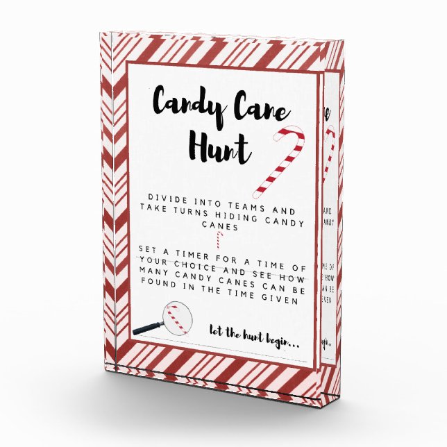 Candy Cane Hunt Sign Photo Block (Right)