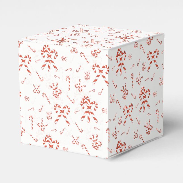 Candy Cane Jumble Favour Box (Front Side)