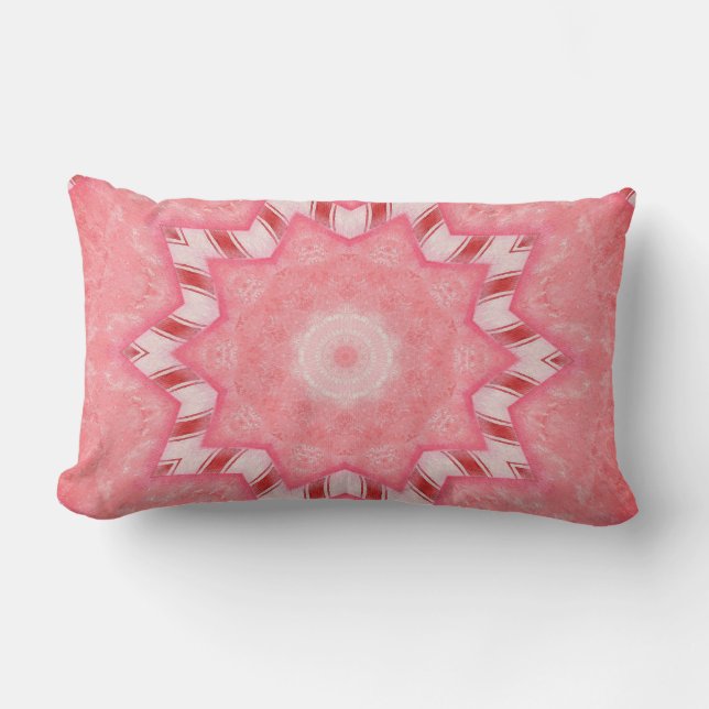 Candy Cane Kaleidoscope Lumbar Pillows (Front)