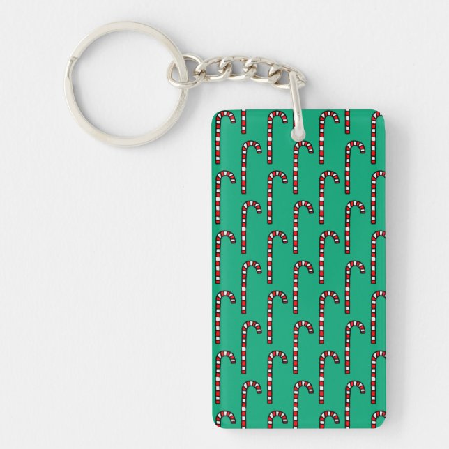 candy cane key chain  (Front)