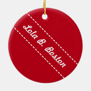 Candy Cane Kisses - Lola B. Boston Ornament