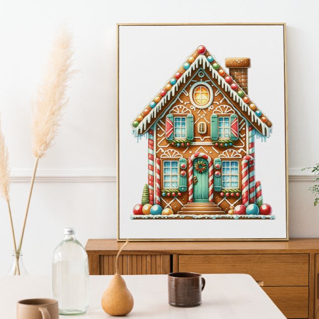 Candy Cane Lane - The Sweet Gingerbread House  Poster (Creator Uploaded)