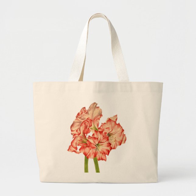 Candy Cane Lilies on a Tote Bag (Front)