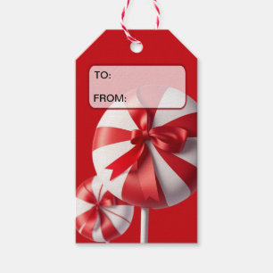 Candy Cane Lollies/red/Gift Tag