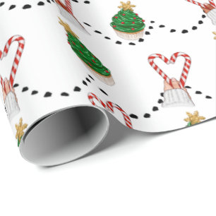 Candy Cane Love Christmas Wrapping Paper