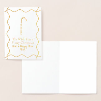 Candy Cane Merry & Bright Foil Card