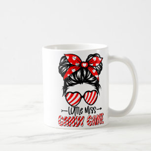 Candy Cane Messy Bun Girl Christmas Xmas Holiday G Coffee Mug