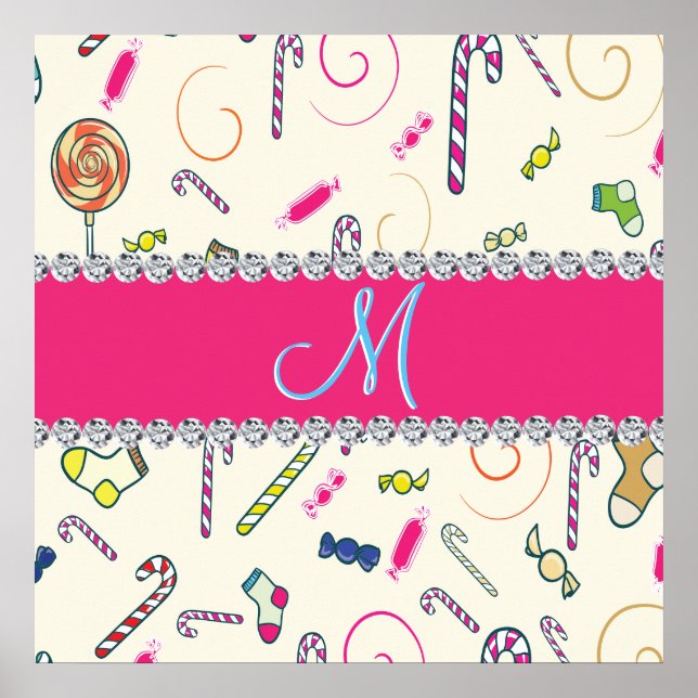 Candy Cane Monogram Christmas Spectacular Bargain Poster (Front)