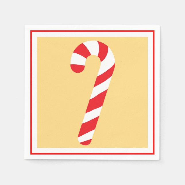 Candy Cane Napkin (Front)