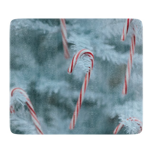 Candy Cane on Tree Cutting Board (Front)
