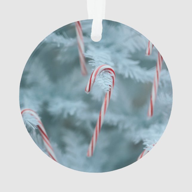 Candy Cane on Tree Ornament (Back)