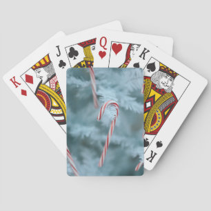 Candy Cane on Tree Playing Cards