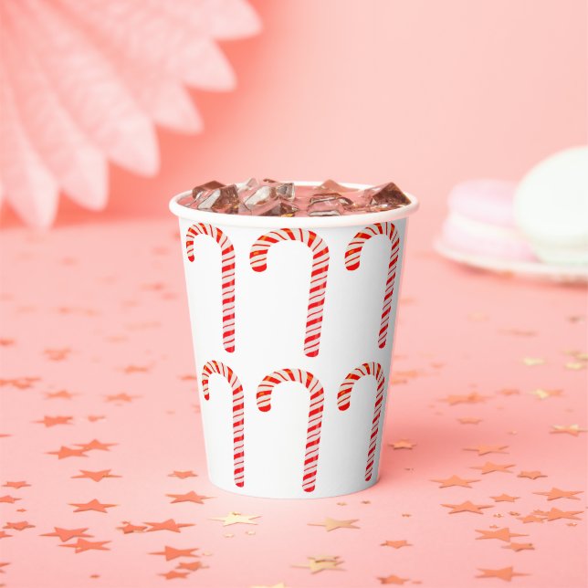 Candy Cane Paper Cup (Insitu)