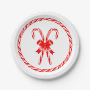 Candy Cane  Paper Plate