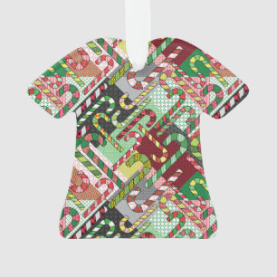 Candy Cane Pattern Ornament