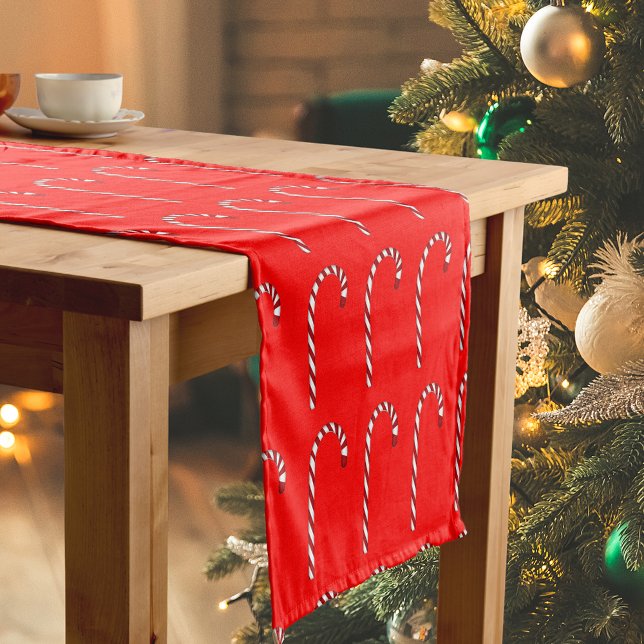 Candy Cane Pattern Table Runner (Candy Cane Pattern Table Runner)