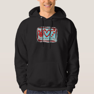 Candy Cane Peace Love Christmas Santa Hat Still We Hoodie