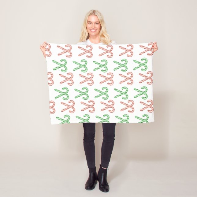 Candy cane/peppermint  fleece blanket (In Situ)