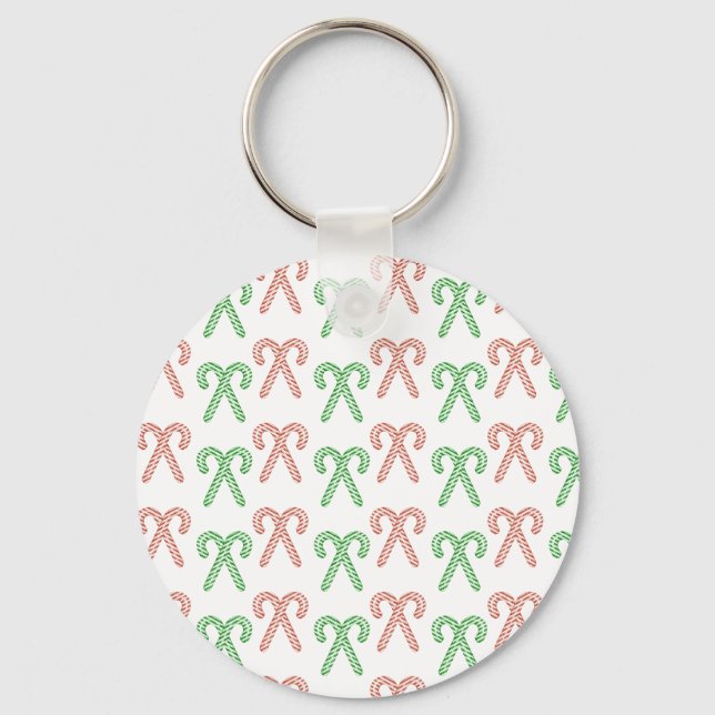 Candy cane/peppermint key ring (Front)
