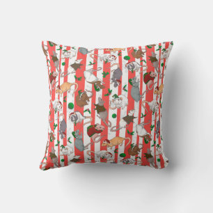 Candy Cane Pet Rattie Christmas! Cushion
