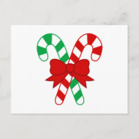 Candy Cane Postcard