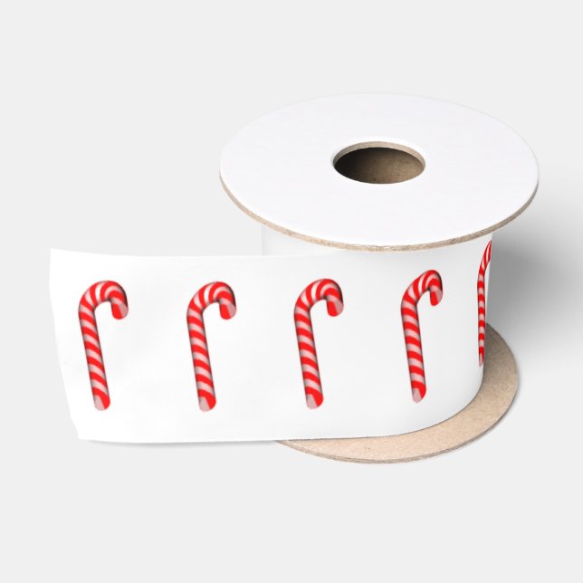 Candy Cane Ribbon Satin Ribbon (Spool)