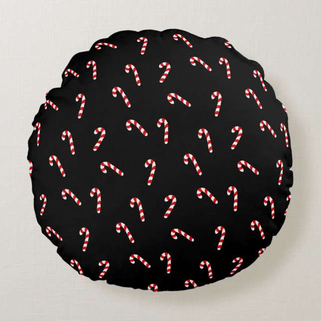 Candy Cane Round Cushion (Front)