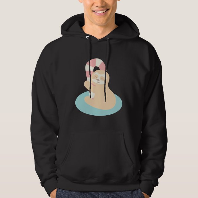 Candy Cane Sloth Hoodie (Front)