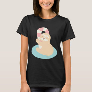 Candy Cane Sloth T-Shirt