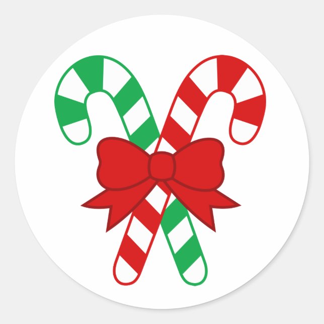 Candy Cane Sticker (Front)
