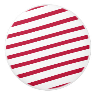 candy cane stripe ceramic knob