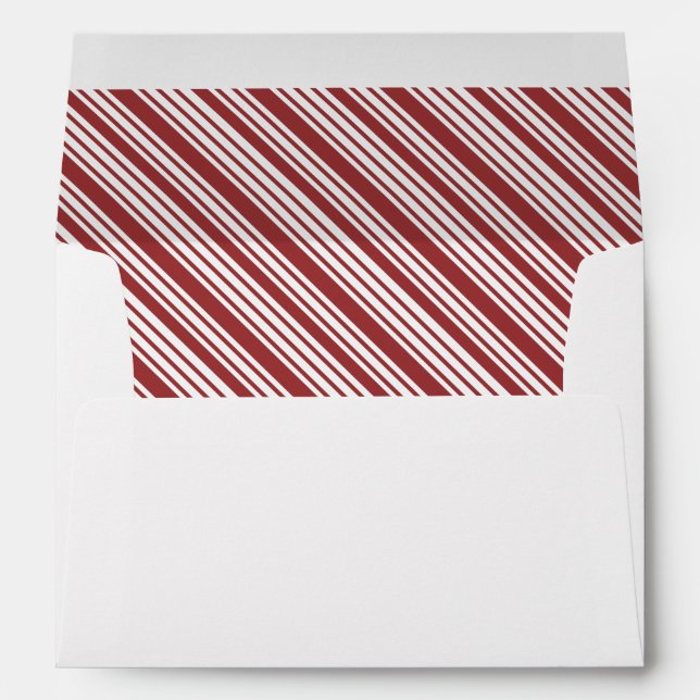Candy Cane Stripe Envelope (Back (Bottom))