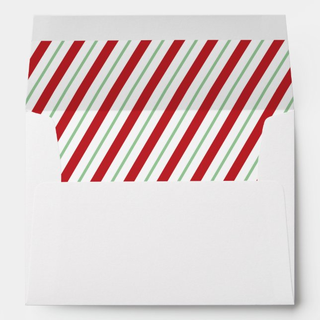 Candy Cane Stripe Envelopes (Back (Bottom))