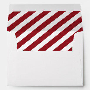 Candy Cane Striped Christmas Envelopes