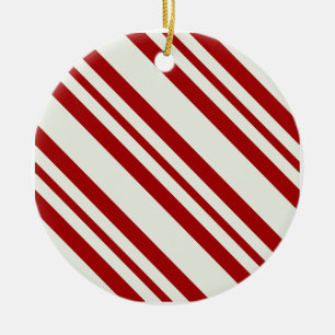 Candy Cane Striped Christmas Ornament