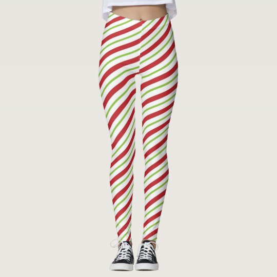 christmas candy cane leggings