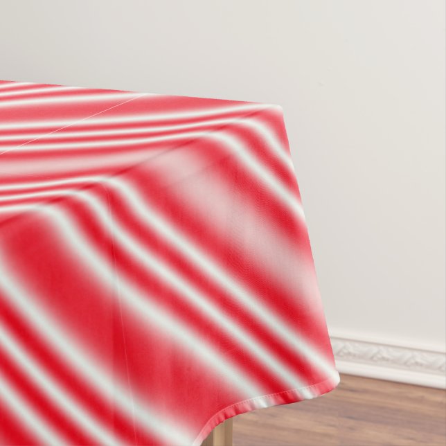 Candy-Cane Striped Tablecloth (In Situ)