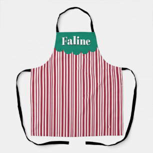 Candy Cane Stripes Christmas Apron