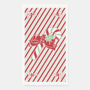 Candy Cane Stripes Christmas Napkin