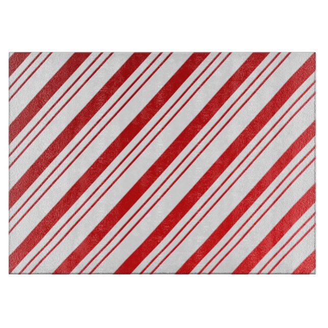 Candy Cane Stripes Cutting Board (Front)